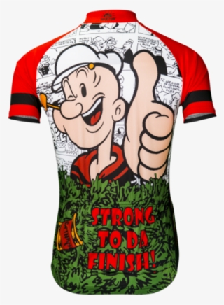 Popeye Strong To Da Finish Men's Cycling Jersey - Popeye Cycling Jersey