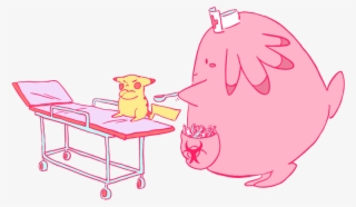 Pikachu And Chansey - Pikachu