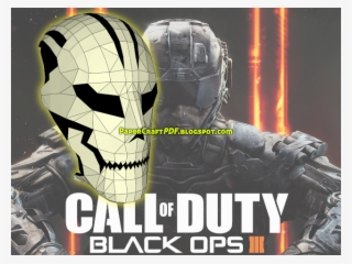 Full Size Black Ops Skull Mask Papercraft Model Template - Call Of Duty Black Ops 3