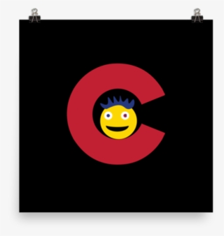 Colorado Emoji Poster - Smiley
