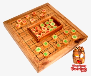 Chinese Chess Game In Wooden Board From Samanea Wood - Games Wooden Thai