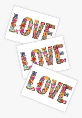 High Quality Temporary Tattoos With Love Lettering
