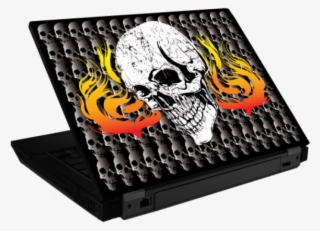 Fiery Skull - Laptop