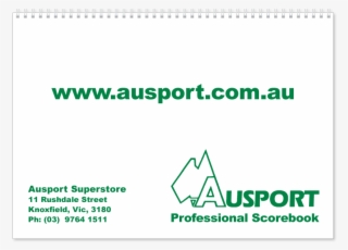 Ausport Professional Spiral Bound Scorebook - Dee Jay Mix Club