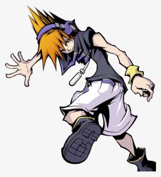 Sexy Anime Girl Art Render - World Ends With You Character Design