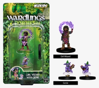 Wizkids Wardlings Painted Miniatures Wizard Girl & - Wizkids Miniature Child