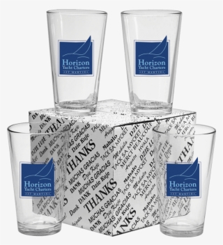 View High-res Image - Set Of 4, 16 Oz. Mixing Glasses
