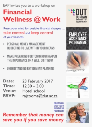 Eap Financial Wellness Workshop - Durban University Of Technology