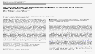 Reversible Posterior Leukoencephalopathy Syndrome In - Baz Luhrmann