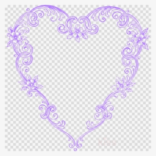 Fancy Heart Clipart Borders And Frames Clip Art - Clip Art