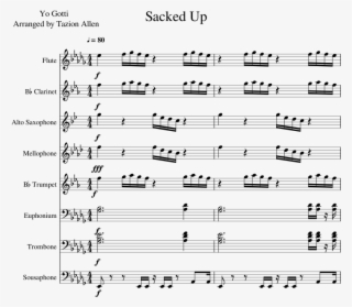 Sacked Up Sheet Music For Flute, Clarinet, Alto Saxophone, - River Flows In You Noten