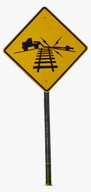 Low Ground Clearance Railroad Crossing Sign 0009 By - Traffic Sign