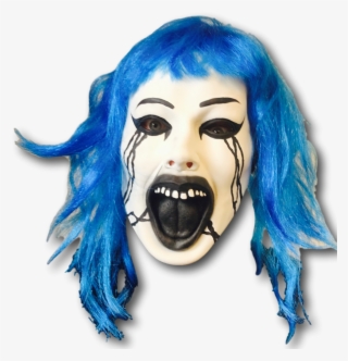Scary Grudge Doll Mask - Illustration