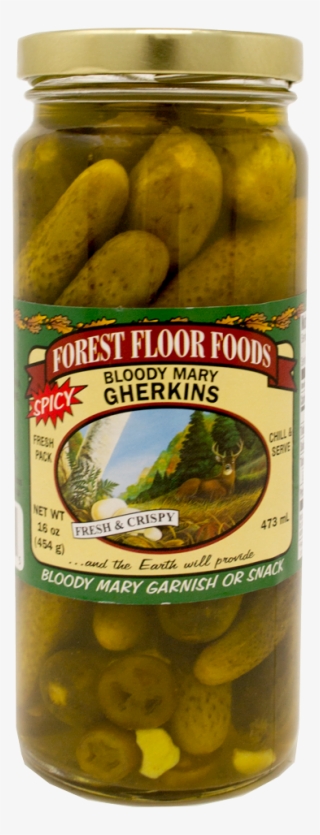 Forest Floor Bloody Mary Gherkins - Forest Floor Foods Garlic Stuffed Spanish Olives