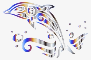 This Free Icons Png Design Of Chromatic Tribal Dolphin