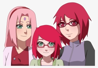 Sakura , Karin And They're Daughter Keiko - Sakukarin Child