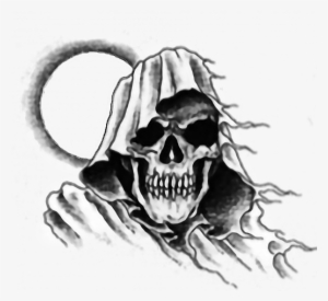 Skull Tattoo Skeleton Darkart Art Black Ftestickers - Tattoo Transparent Background