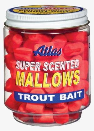 Atlas Mike's Bait Glitter Glo Mallows, Orange
