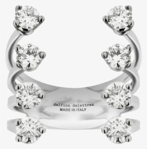 White Gold Dots Ring - Delfina Delettrez Diamond Ring