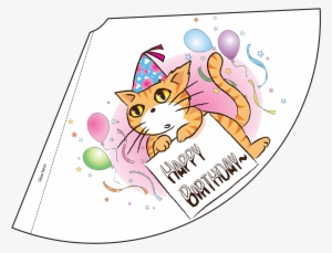 Color - Happy Birthday Hat Print