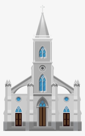 White Christian Church Png Clipart - Cathedral Middle Ages Cartoon