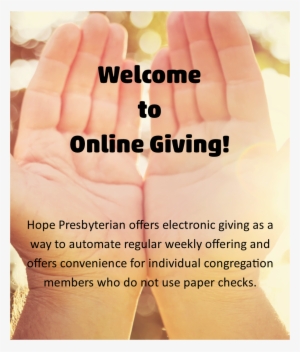 Online Giving Website Image With Hands - Girl