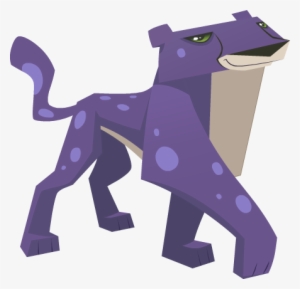 Purple Cheetah - Animal Jam Cheetah Png