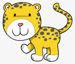 Free Cheetah Clipart At Getdrawings - Cute Cartoon Leopard Transparent PNG  - 390x346 - Free Download on NicePNG