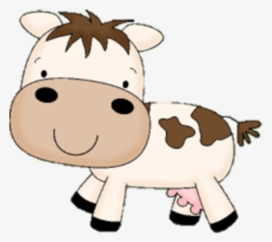 Vector Library Library - Cute Baby Cow Clipart
