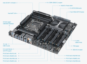 Asus X99 E 10g 3.1 Usb Ws Motherboard