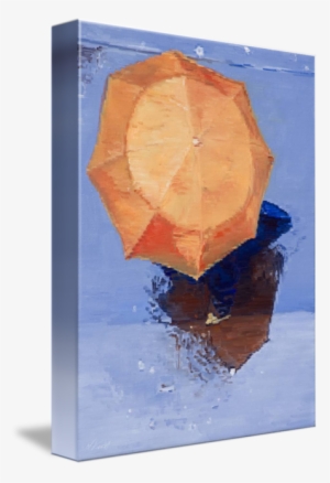 Go To Image - Gallery-wrapped Canvas Art Print 11 X 15 Entitled Orange