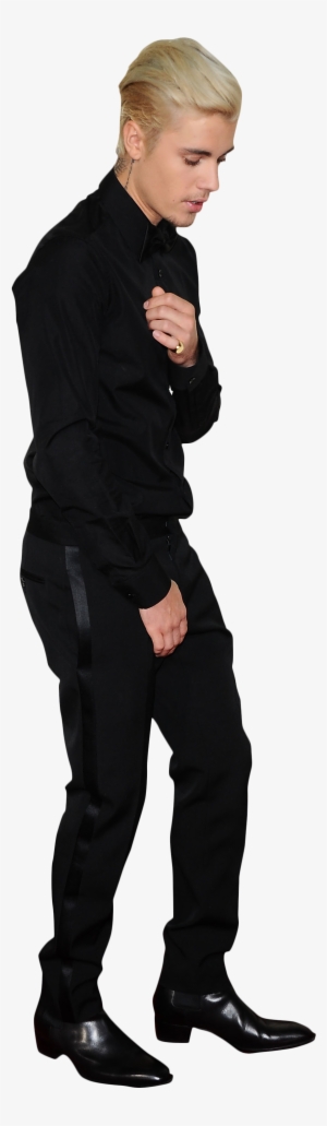 Justin Bieber In Black Png Image - Portable Network Graphics