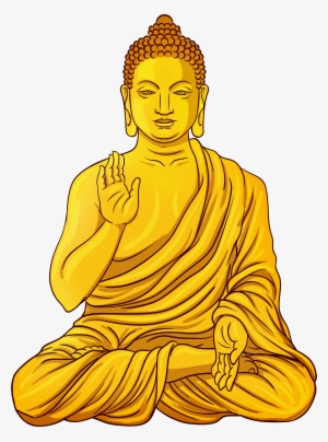 Gold Buddha Statue Png Clip Art - Buddha Statue Clip Arts