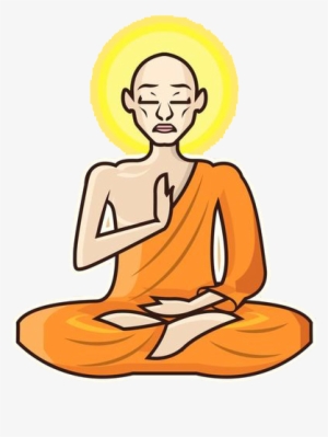 Png Transparent Library Clipart Images Of Buddha - Monk Clipart