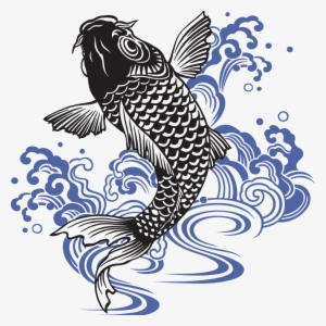 Koi Carassius Auratus Fish - Koi Tattoo Vector