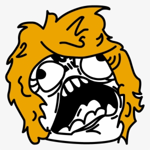 Angry Troll Face Png - Angry Girl Face Meme
