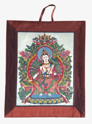 Silk Thangka Maitreya Buddha - Picture Frame