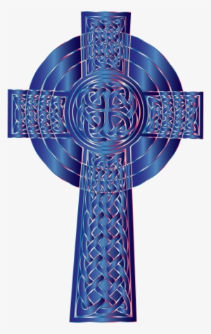 sapphire celtic cross png - blue celtic cross