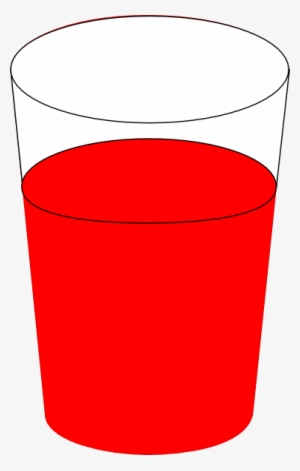 Png Black And White Stock Cup Of Water Clipart - Glass Of Red Water