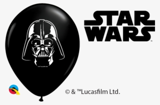 5" Darth Vader Face Latex Balloons 100 Count - Star Wars