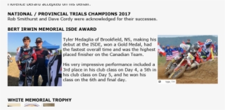 Annual Awards Announced At Cma Annual Meeting - Motocross