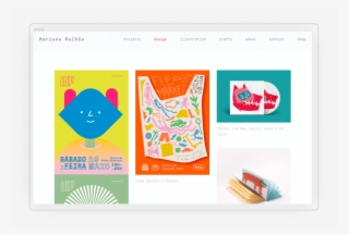 Mariana Malhão Online Designer Portfolio Example - Graphic Design