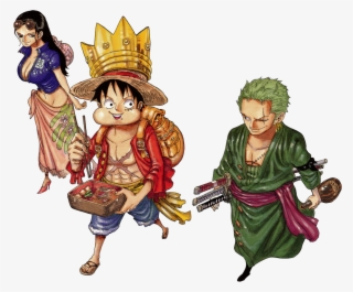 Luffy, Zoro & Robin From Chapter 604 Color Spread - One Piece Chapter 604