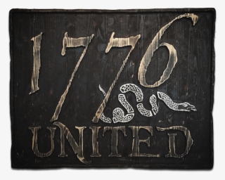 Hand Made 1776 United® Wooden Sign - Calligraphy