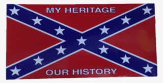 Confederate Flag "my Heritage Our History" Sticker - Dixieland