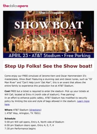 Dallas Opera Show Bo - Poster