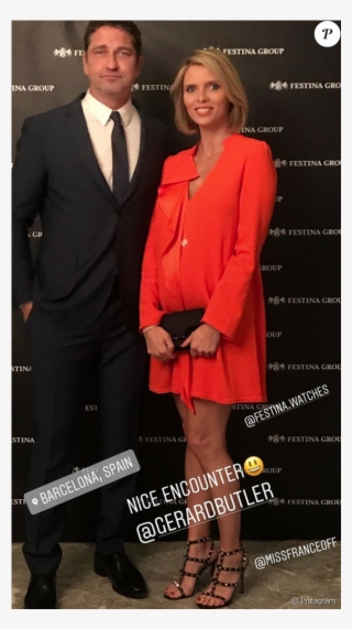Sylvie Tellier A Pris La Pose Avec L'acteur Gerard