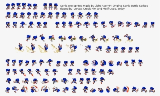 Sonic - Sonic Pixel Sprite Sheet Transparent PNG - 840x870 - Free