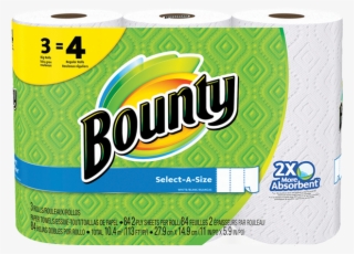 Bounty Select A Size Paper Towels 3big Rolls - Bounty Select A Size
