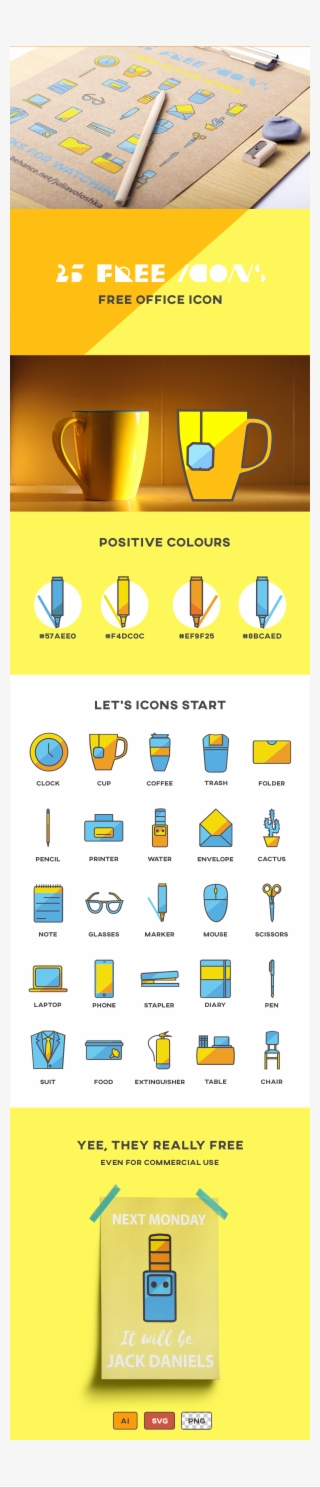 25 Business And Office Vector Icon Set, Ai, Svg, Png - Electric Blue